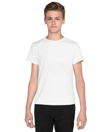 All Over Print Youth Crew Neck T-Shirt.